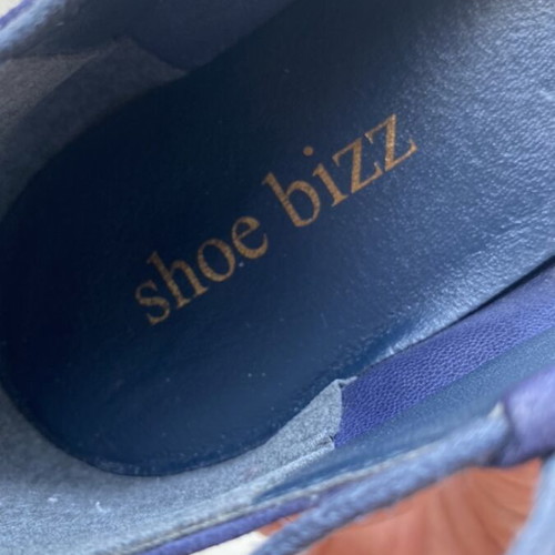 Shoe Bizz ballerinas new, genuine Italian leather suede, size 39, blue