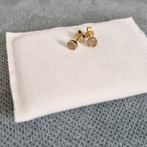 Anatol Diamond Covered Stud Earrings 18K Rose Gold like new