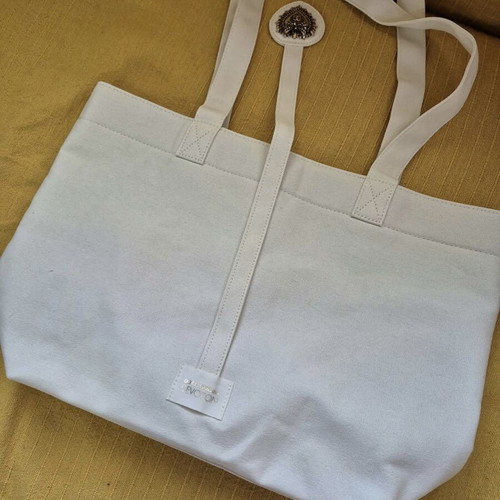 Dolce & Gabbana Devotion canvas tote bag, off-white