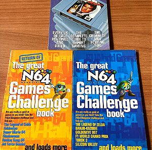 N64 MAGAZINE GAMES CHALLENGE BOOKS & COMPENDIUM RARE 3 mini books