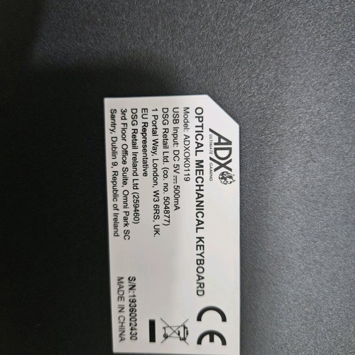 ADX gaming keyboard like new
