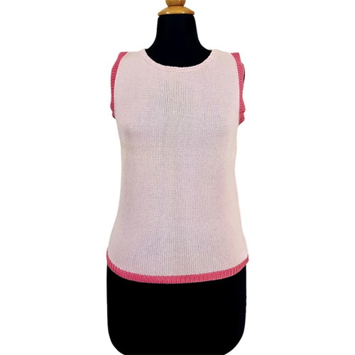 Blumarine Blugirl pink sleeveless knit top used