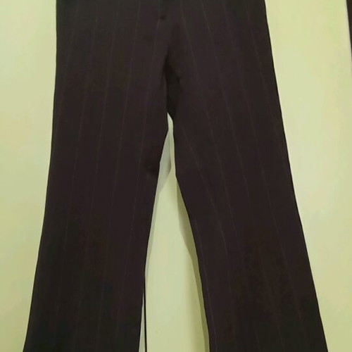 Tally Weijl fabric pants brown with pink stripe like new, size S