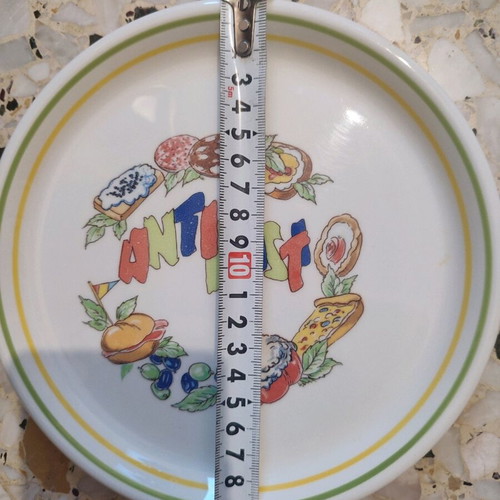 Πιάτα antipasti vintage μεταχειρισμένα, πακέτο 6 μικρά