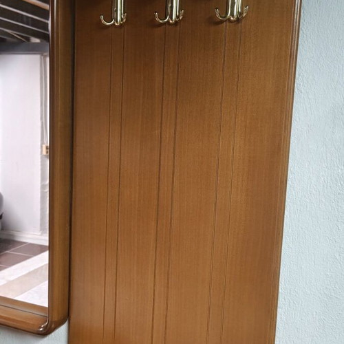 Entrance furniture used with mirror, coat rack and shoe cabinet