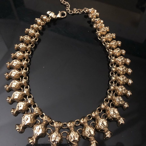 Statement gold necklace new