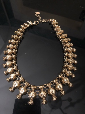 Statement gold necklace new