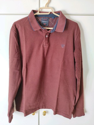 Manetti men's polo shirt XL like new, burgundy