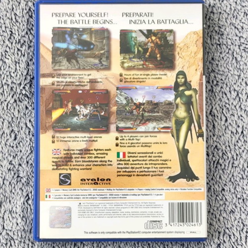 Barbarian PlayStation 2 used with booklets
