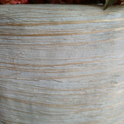 Ivory floor vase used with beige and gold thread weave