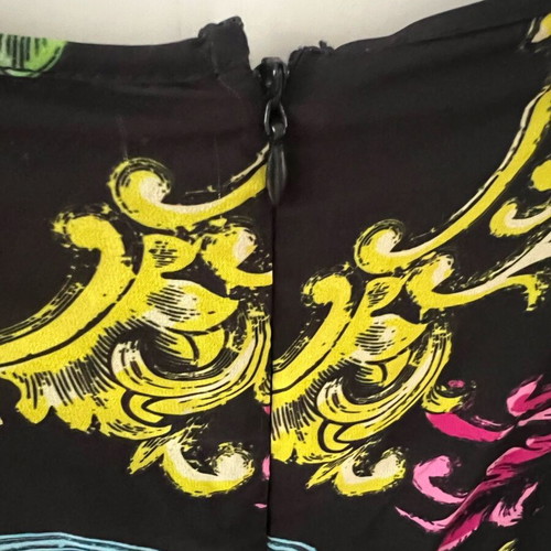 Versace Jeans Couture Shift dress new, black with print, size M