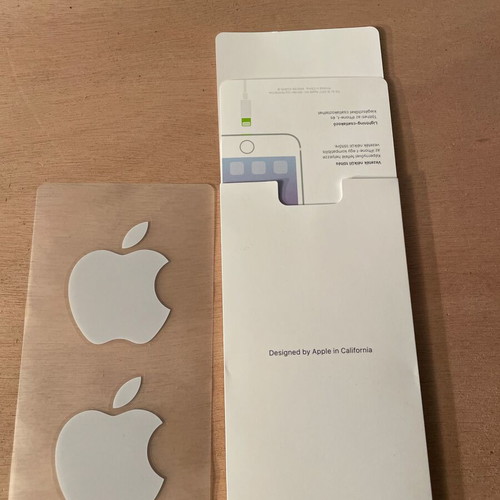 iPhone 8 64GB empty box black like new with 2 Apple stickers