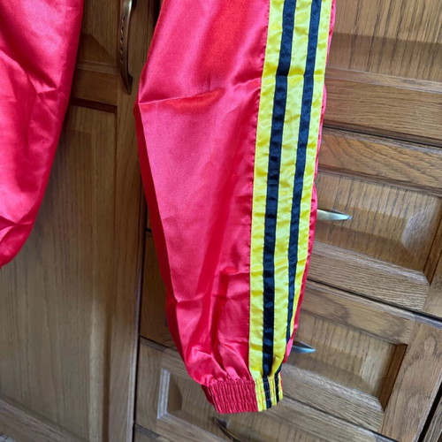 Twins tracksuit men XL red satin like new