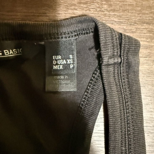 Mango Basics Black Racerback Tank Top, Size S
