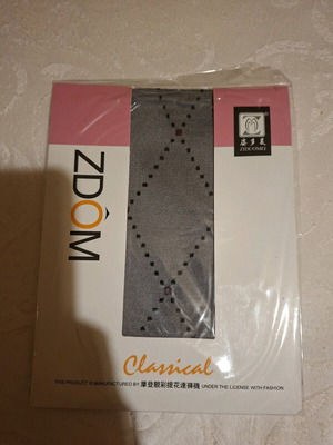 Tights new with fishnet pattern, black, unused
