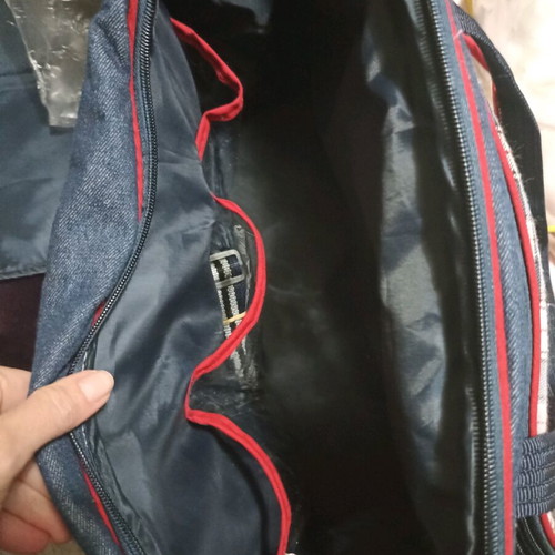 Baby outing bag used with many compartments and changing mat