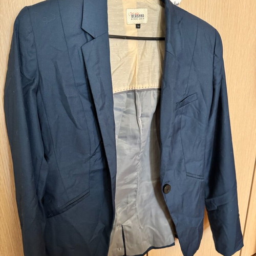 Bershka blazer blue like new, fitted