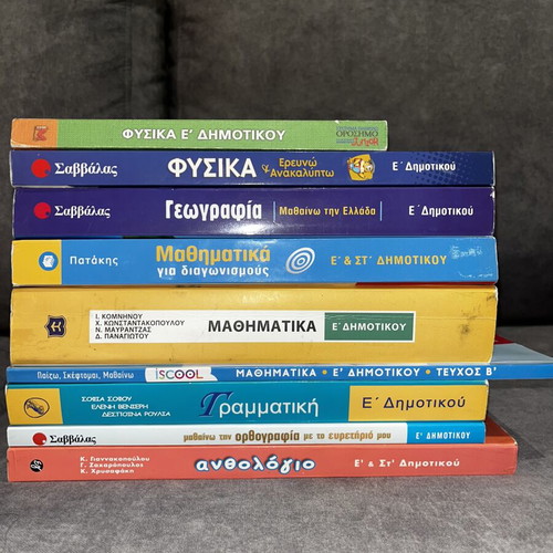 Set of 9 used E' Primary School Study Guides