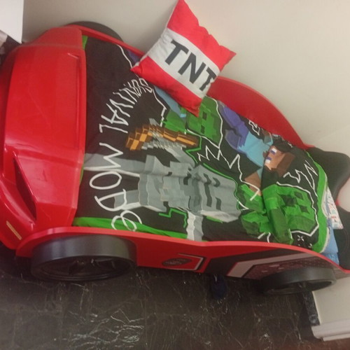 Car bed with remote control, sound and light