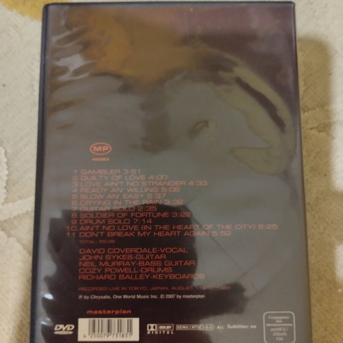 Whitesnake DVD like new, metal