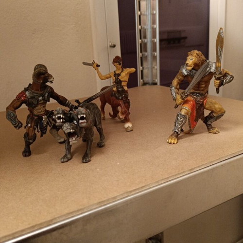Fantasy collectible figures set of 4, like new, 10 cm