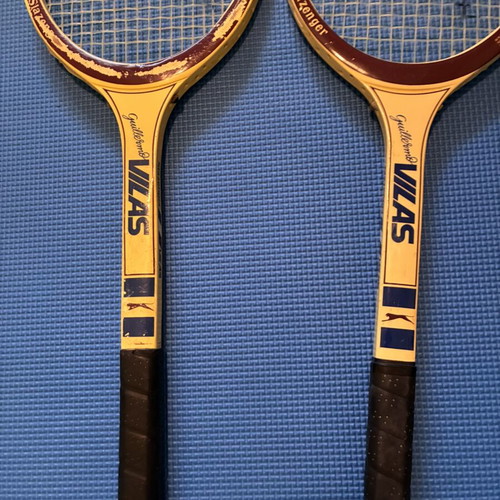 Slazenger Guillermo Vilas Vintage Tennis Racket Set used, 2 pcs