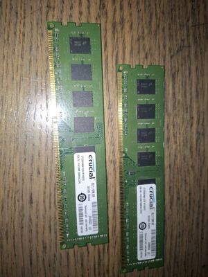 Crucial DDR3 RAM 2GB X2 like new