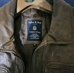 Tailor brown leather jacket used