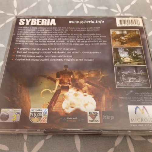 Syberia PC game like new