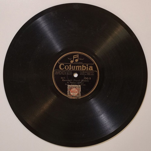 Columbia 78 rpm record DG 5 with Krepyskyl and Karmella, used