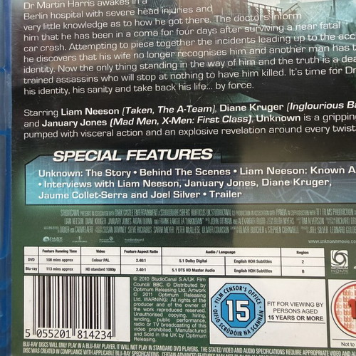 Unknown Blu-ray like new with English subtitles