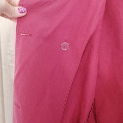 Selestino trench coat size S used, burgundy