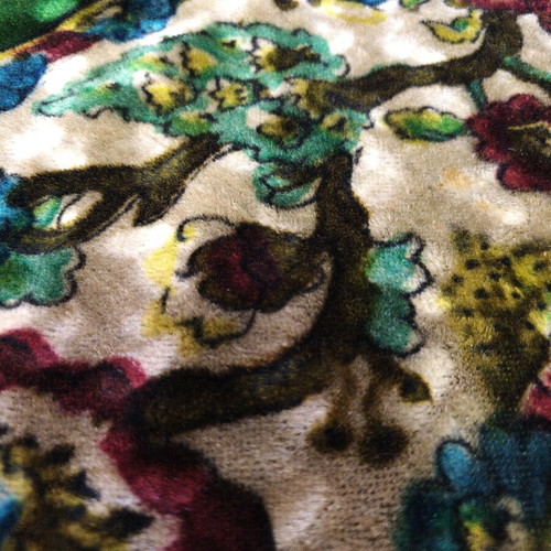 Velvet vintage tablecloth like new 150x205