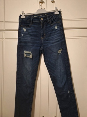American Eagle skinny high-rise jeans like new, blue, size XS