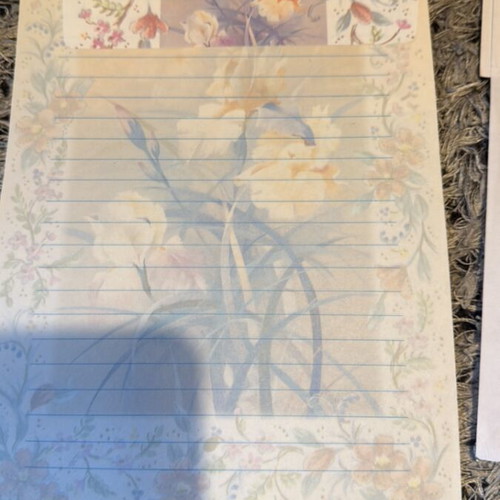 Letter sheets new, pack of 5 with envelopes