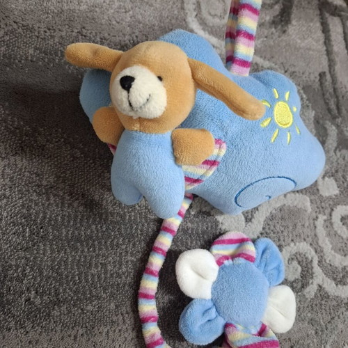 Baby decorative toys used, set of 2, Mamas and Papas velvet