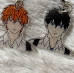 Given earrings used, handmade anime characters