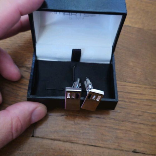 Smartset cufflinks new, silver