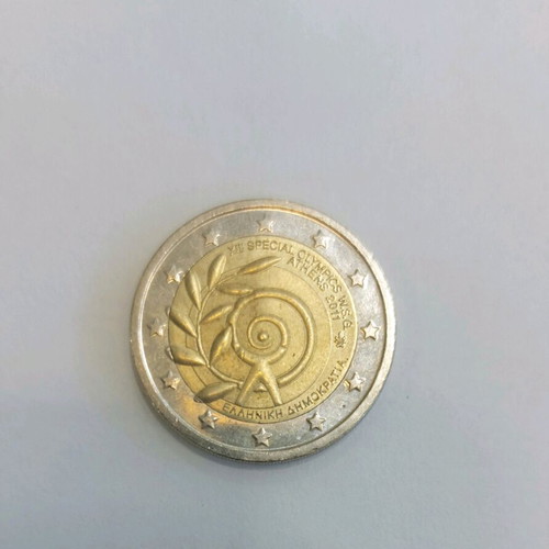 2 Euro Greece 2011 used, commemorative XIII Special Olympics World Games