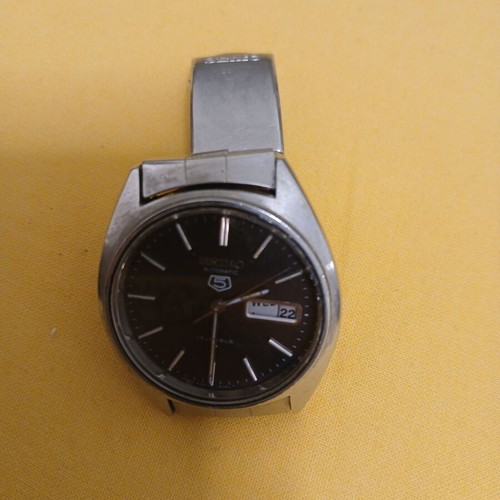 Seiko 5 Automatic watch used, men's silver