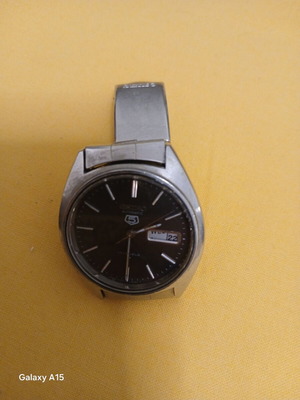 Seiko 5 Automatic watch used, men's silver