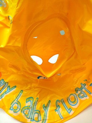 Inflatable baby float jumbo round used