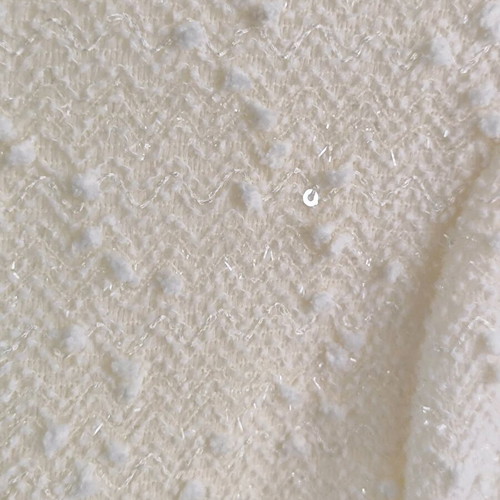 Short white-cream dress new with small beads