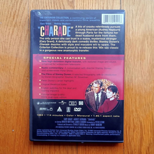 Charade (Ραντεβού στο Παρίσι) DVD μεταχειρισμένο, Criterion Collection