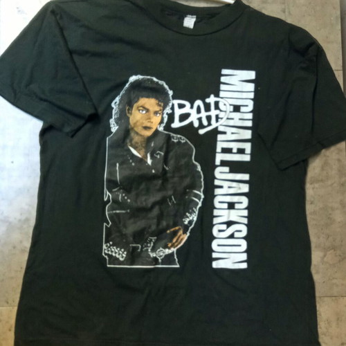 Michael Jackson BAD T-shirt used, made in Greece 1980s