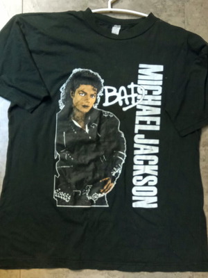 Michael Jackson BAD T-shirt used, made in Greece 1980s