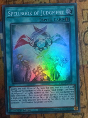 Spellbook Of Judgment Quick Play Spell like new, Yugioh RA01