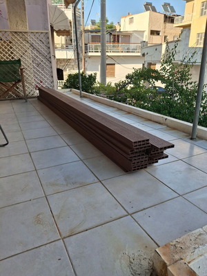 Deck WPC fencing panels, 24 pieces 3 meters each, brown