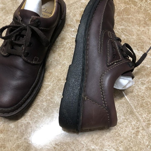 Clarks Nature II brown shoes used, size 45