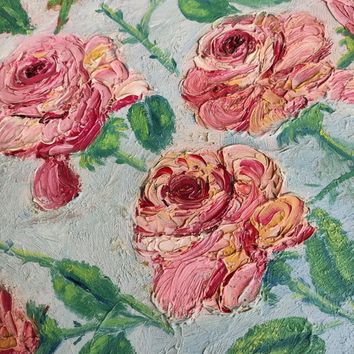 Spatularizing painting “Roses”